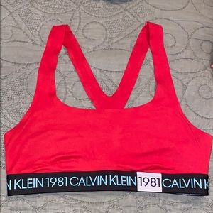 Calvin Klein Red Bralette